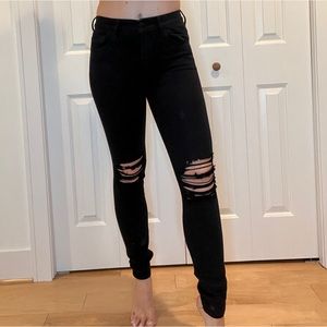 Express skinny ripped jeans size 2